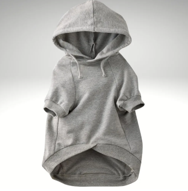 Lightweight Hooded Tee Organic Cotton Dog Hoodie Pet Coat