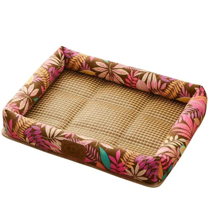 Square Bed With Cooling Mat For Dogs