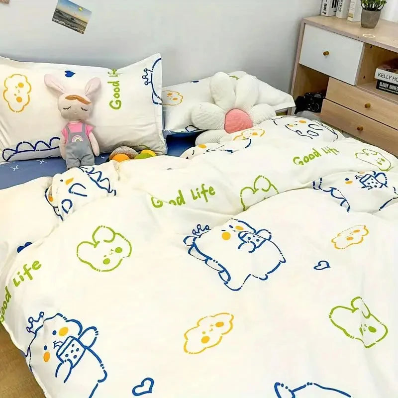 Romantic Bedding Set Floral Ins Style