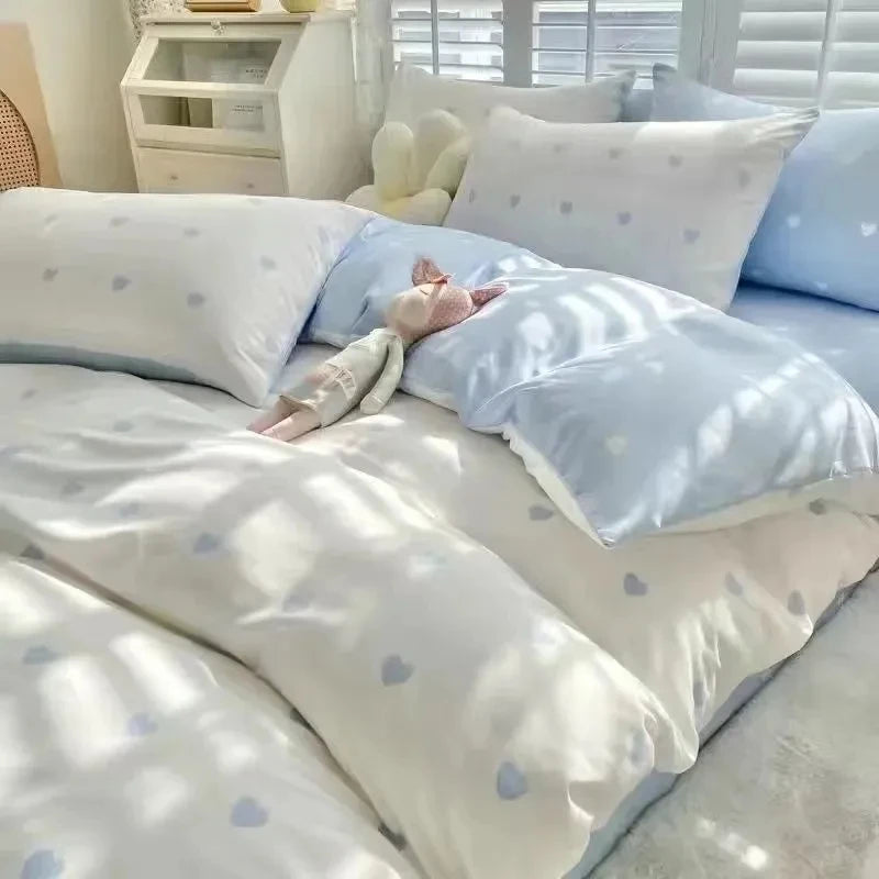Romantic Bedding Set Floral Ins Style