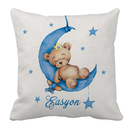 Sleeping Bear Blue Crib Bedding Set